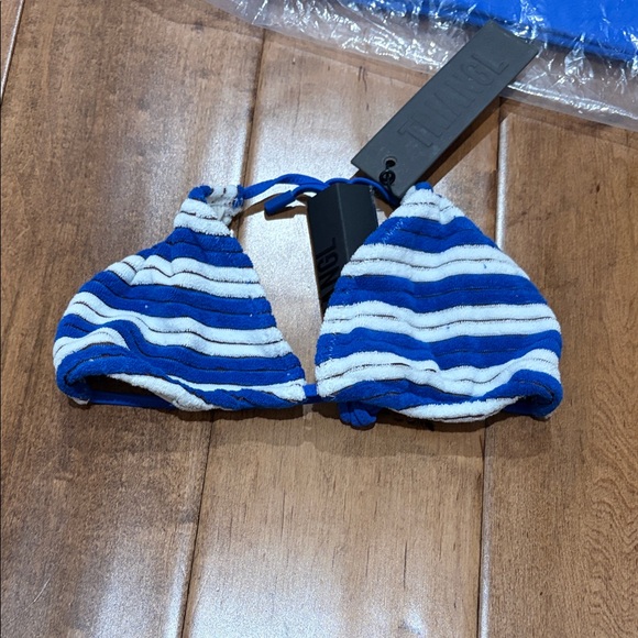 New Triangl VINCA - JOLY BLUE TERRY TOWELLING TRIANGLE BIKINI SET - Picture 8 of 11